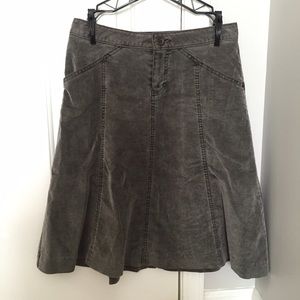 Faded corduroy skirt