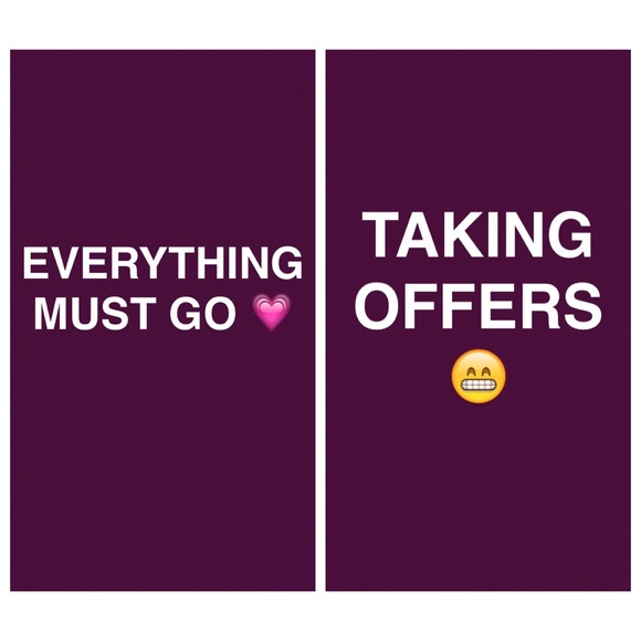 EVERYTHING MUST GO! TAKING REASONABLE OFFERS 💕💗