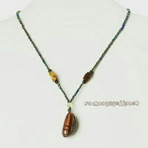 Red Tigers eye pendant