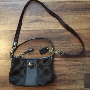 Brown coach purse