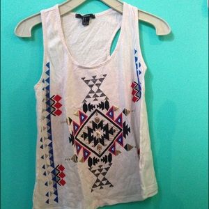 Tribal print tank