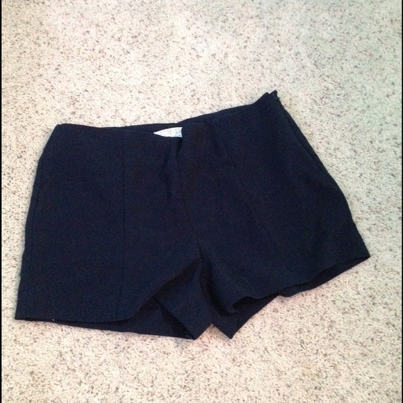 High waisted nylon shorts