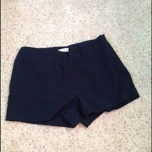 High waisted nylon shorts