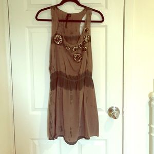 Racer back chiffon dress