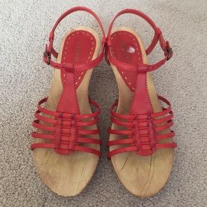 Orange shoes