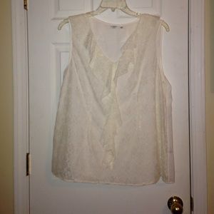 Lace sleeveless top