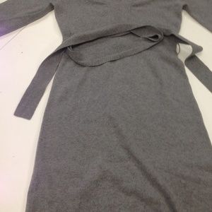 Gray style dress winter time dress in great shape
