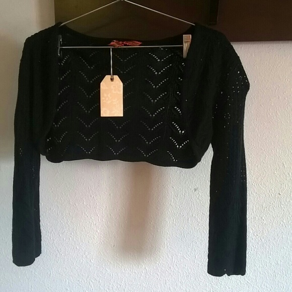 Miss Me Sweaters - Black Miss Me Cardigan NWT