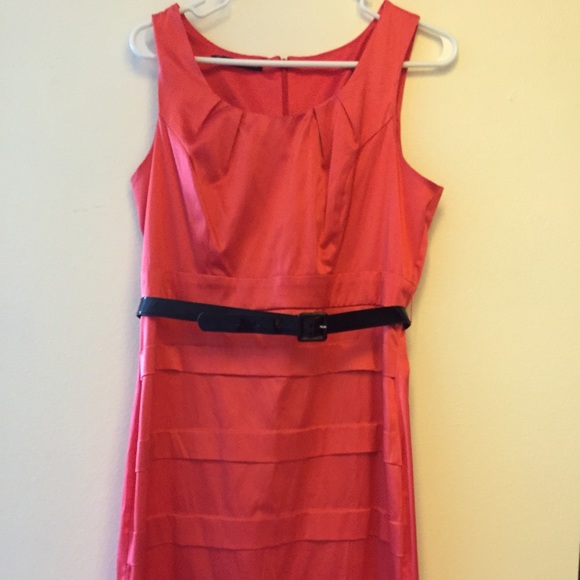 Coral cocktail dress