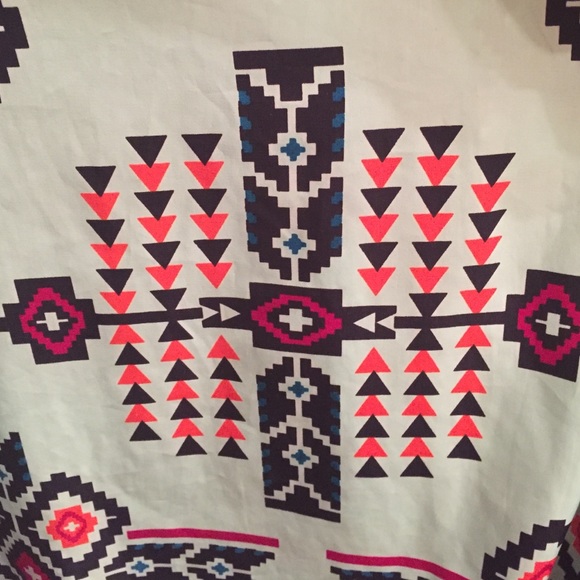 MoaMoa Tribal Print Blouse - Picture 3 of 4