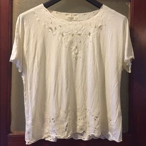 Madewell Lace Cutout Top