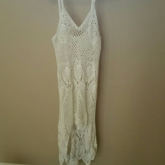 White Crochet dress