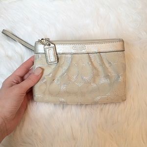 Coach Silver Wristlet