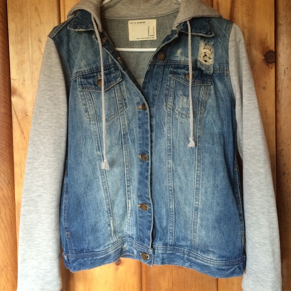Denim Hooded Jacket