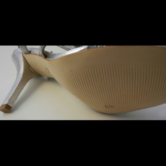 Farris Sliver Sequined Strap Dress Sandals Heels - Picture 4 of 4