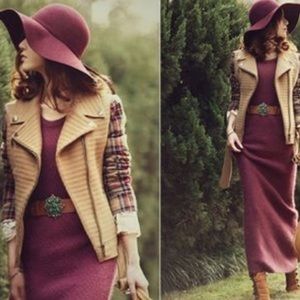 Maroon Floppy Hat