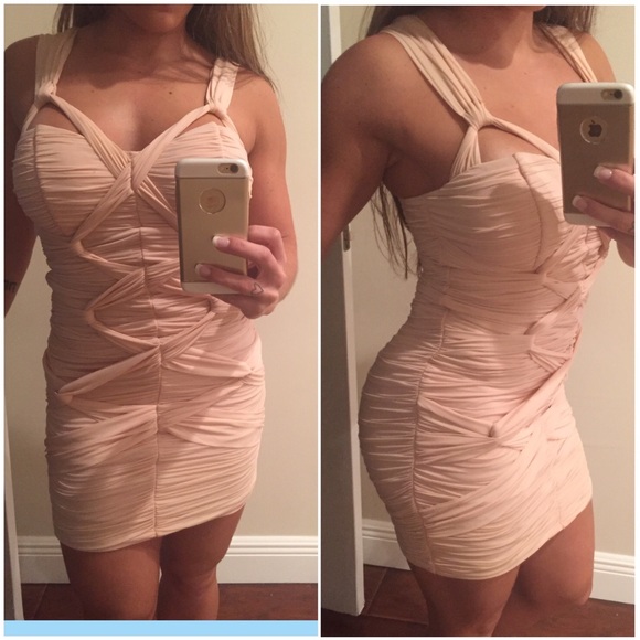 🎊Sale🎊Bebe Pink Greek Goddess Bodycon Dress (S)