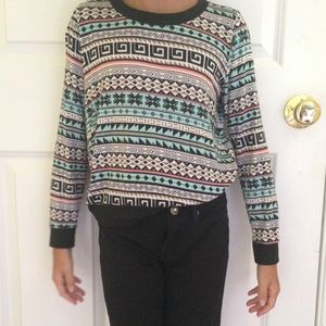 Tribal print sweater