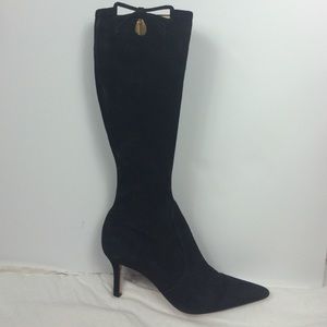Ann Taylor Black Suede Boots