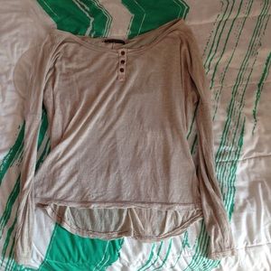 Brandy Melville Batwing Sheer Henley