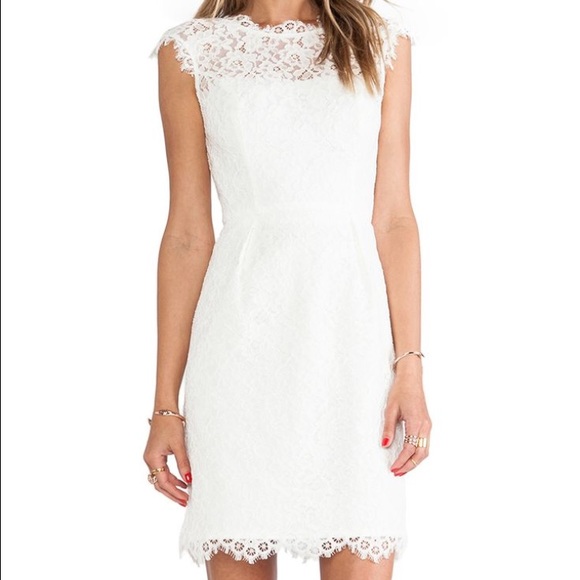Shoshanna Wedding Party Rehearsal White Dress