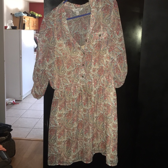 Speechless dress size large paisley print
