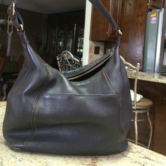 Brown coach bag