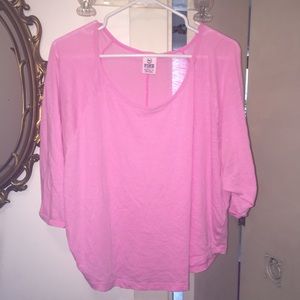 VS PINK DOLMAN TOP (OVERSIZED)