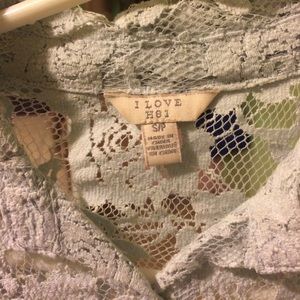 See throu floral long sleeve