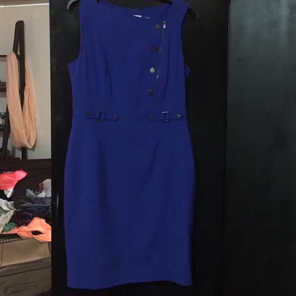 Royal blue Calvin Klein above knee dress