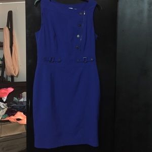 Royal blue Calvin Klein above knee dress