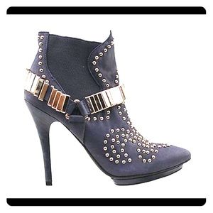 Jeffrey Campbell Volpe in Navy/Gold- NWOT