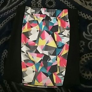 High waisted short skirt