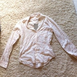 Polka dot button down