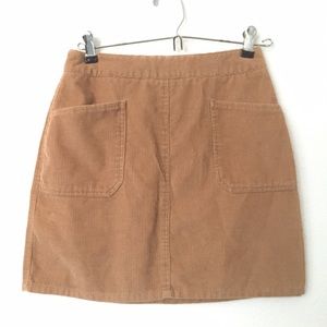 Corduroy pencil skirt