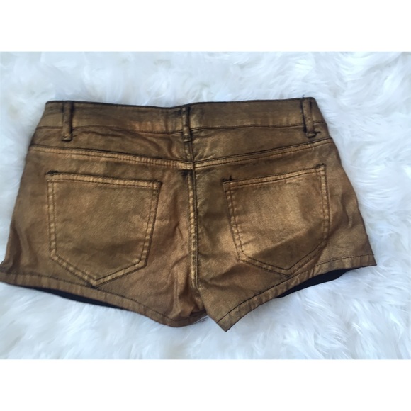 Forever 21 Jeans - Metallic gold denim shorts Forever 21 Jeans - Metallic gold denim shorts