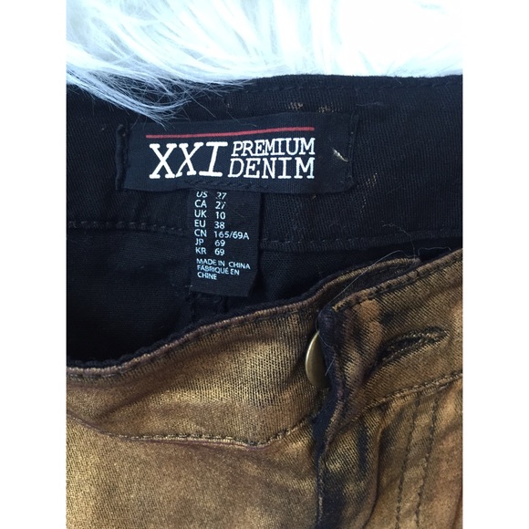 Forever 21 Jeans - Metallic gold denim shorts Forever 21 Jeans - Metallic gold denim shorts