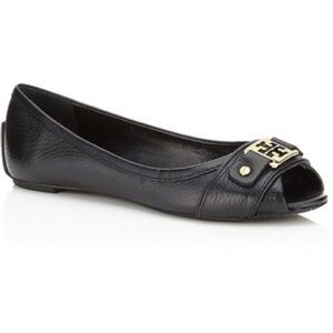Tory Burch Clines Peep Toe Flat 9.5