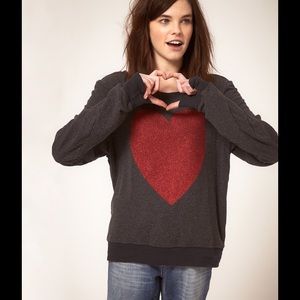 Wildfox Heart Jumper Sweater