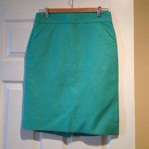 Jcrew Double Serge cotton pencil skirt- worn once!