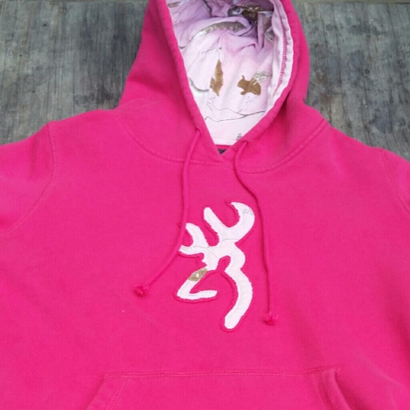 Browning pullover camo pink
