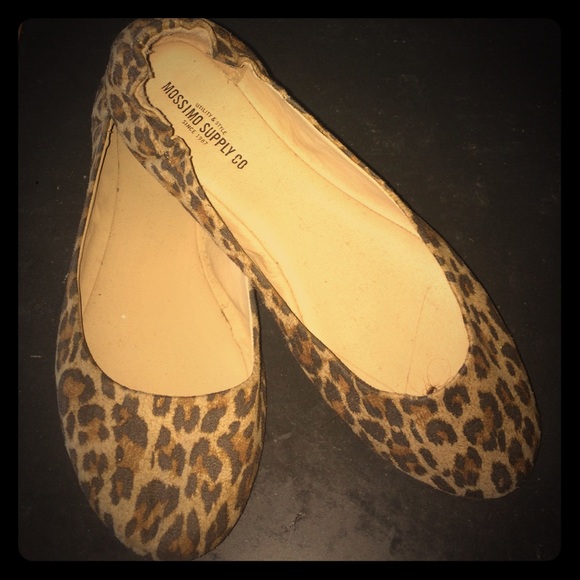 Cheetah print slip ons size 8