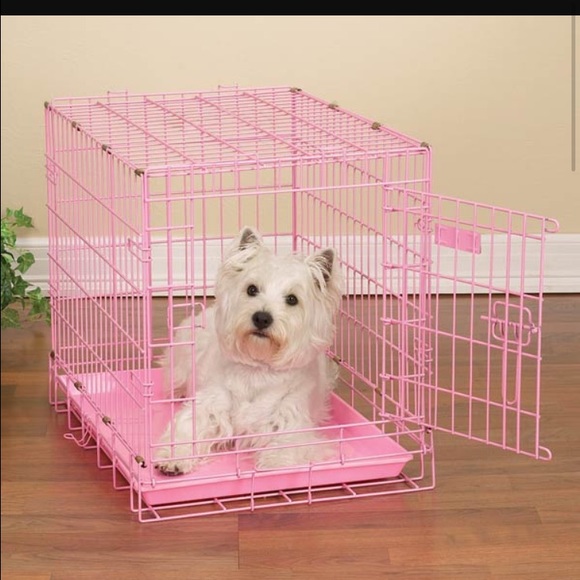 Perfect pink puppy crate brand new in box!
