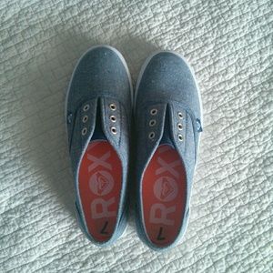 Brand new , never worn slip on Roxy shoes
