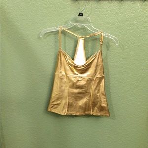 Bebe Gold Tank Top