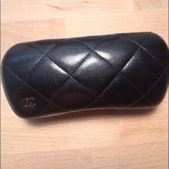 Authentic Chanel Quilted Leather Eyeglass Case