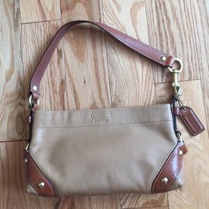Vintage coach bag- congac and tan leather