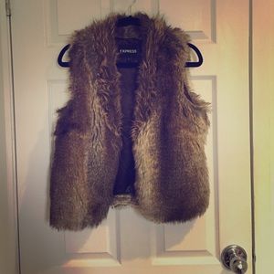 Faux-fur vest