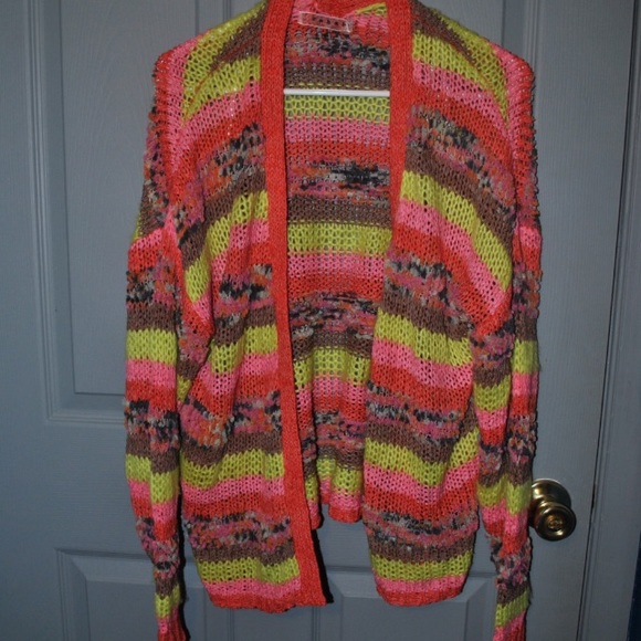 Sweaters - Crochet Colorful Cardigan