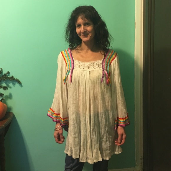VINTAGE HIPPIE DRESS - Picture 4 of 4